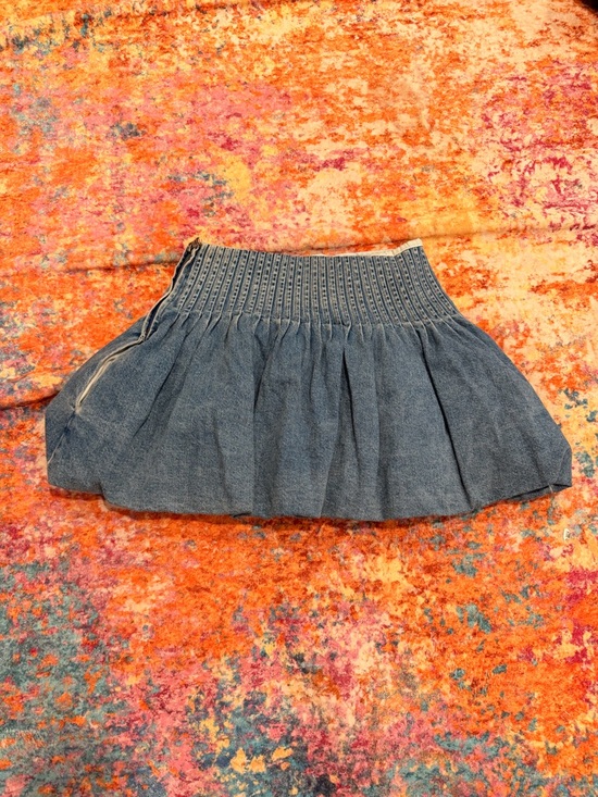 Sea New York Dresses & Skirts - Sea New York Oli Denim Bubble Skirt Women’s Size 4 Mini Smocked Waist